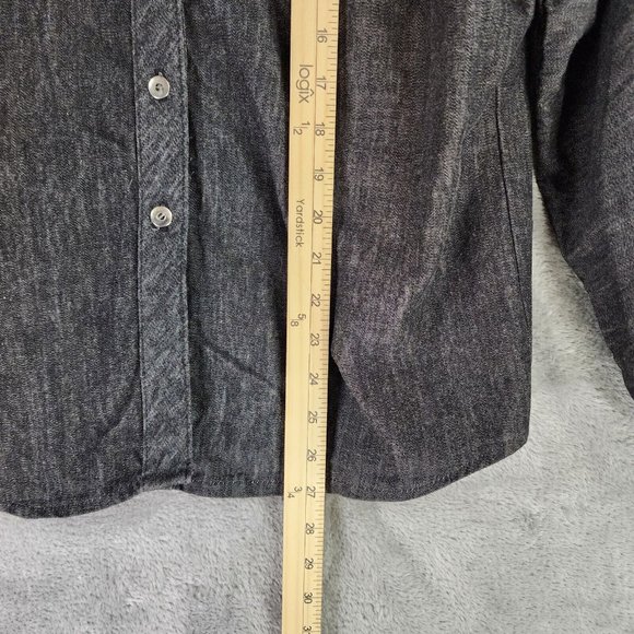 Circle T by Marilyn Lenox Shirt Womens Medium Gray Western Vintage Made In USA - Picture 4 of 12